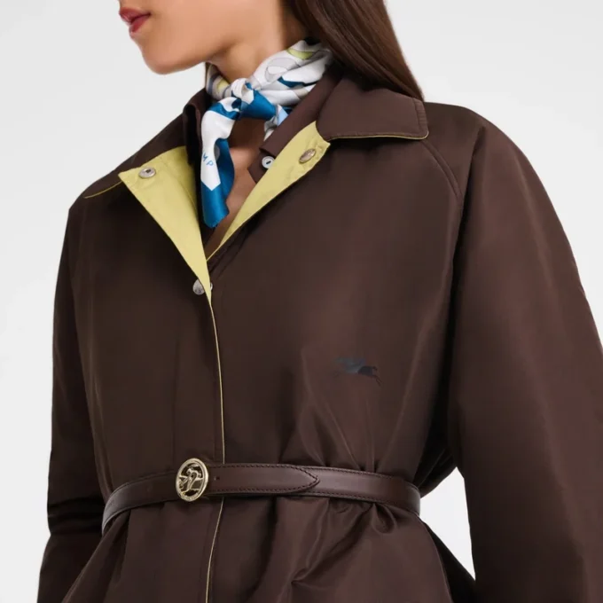 Moca/Pistacho – Chaqueta acolchada de tafetán técnico