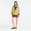 Moca/Pistacho – Chaqueta acolchada de tafetán técnico