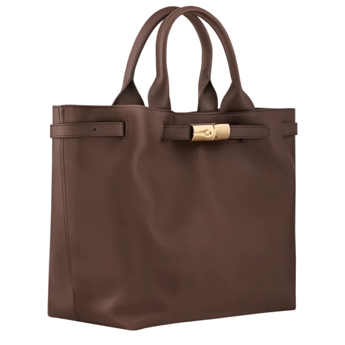 Mocha – Bolso tote Le Smart de piel