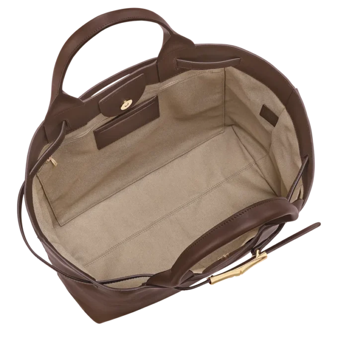 Mocha – Bolso tote Le Smart de piel
