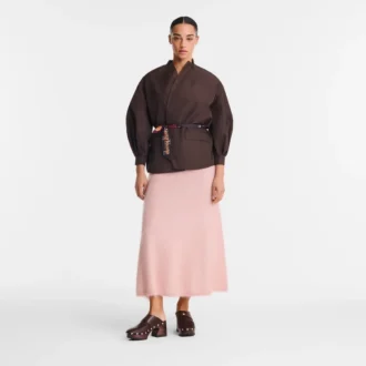 Mocha – Chaqueta kimono de tafetán técnico