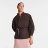 Mocha – Chaqueta kimono de tafetán técnico