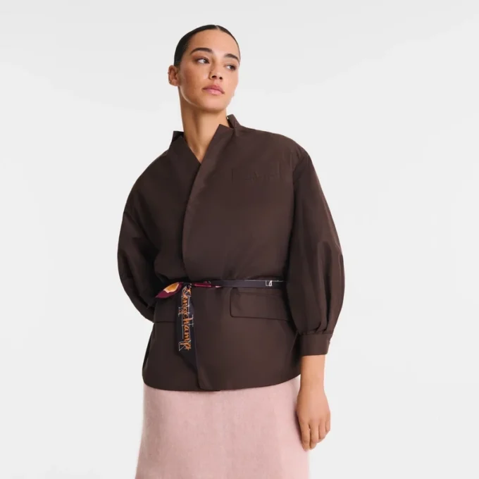 Mocha – Chaqueta kimono de tafetán técnico