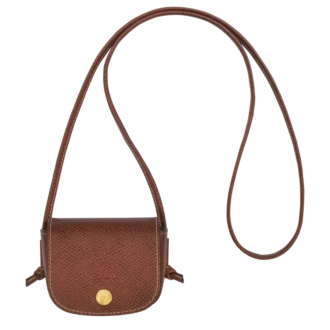 Monedero épure con cordón de cuero