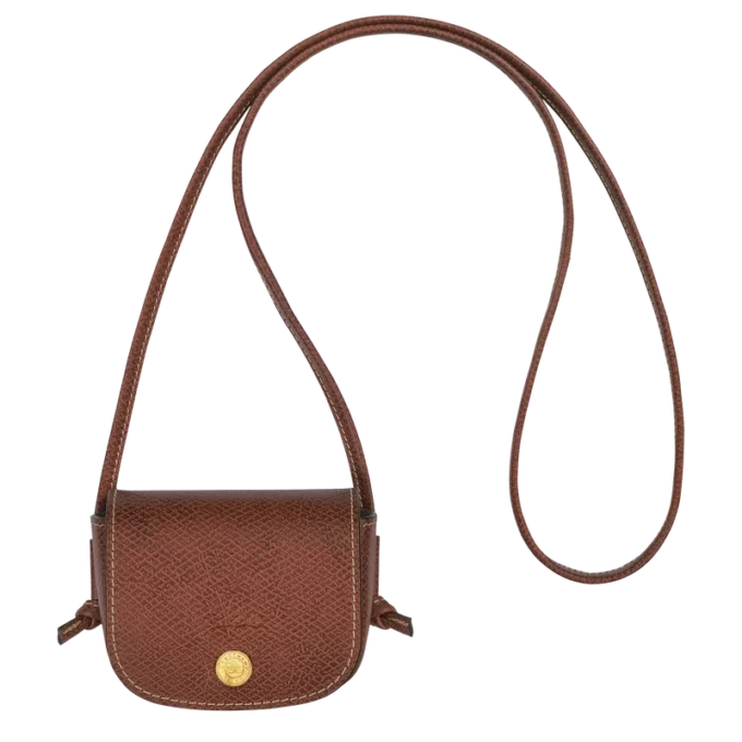 Monedero épure con cordón de cuero