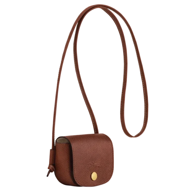 Monedero épure con cordón de cuero