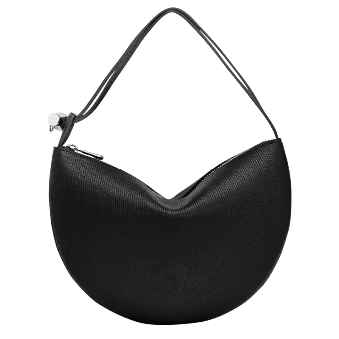 Negro – Bolso de mano Le Roseau de piel