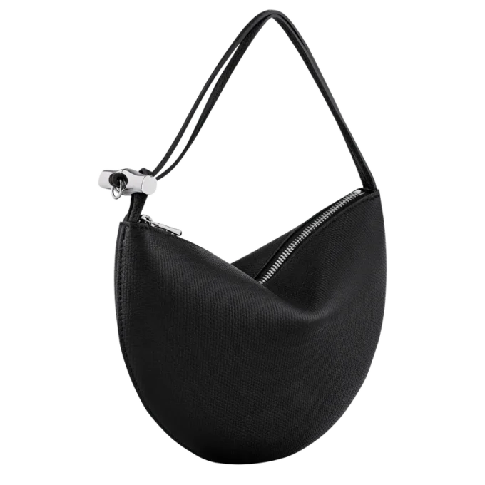 Negro – Bolso de mano Le Roseau de piel