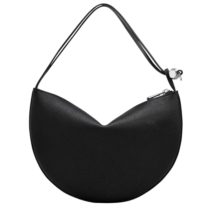 Negro – Bolso de mano Le Roseau de piel