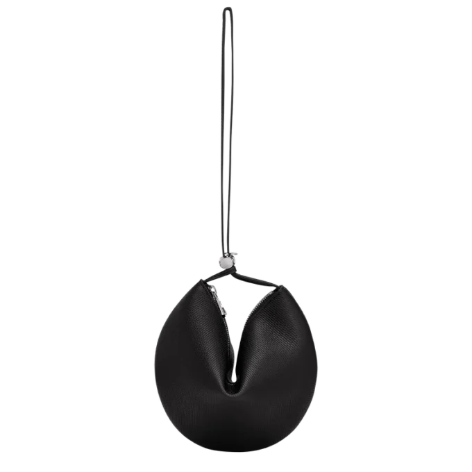 Negro – Bolso de mano Le Roseau de piel