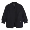 Negro – Chaqueta de crepé