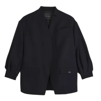 Negro – Chaqueta de crepé
