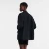 Negro – Chaqueta de crepé