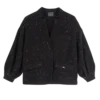 Negro – Chaqueta kimono de punto