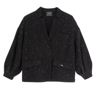 Negro – Chaqueta kimono de punto