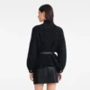 Negro – Chaqueta kimono de punto