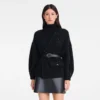 Negro – Chaqueta kimono de punto