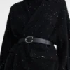 Negro – Chaqueta kimono de punto