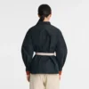 Negro – Chaqueta kimono de tafetán técnico