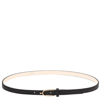 Negro – Cinturón de piel para mujer