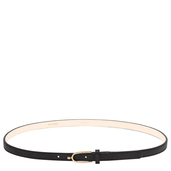 Negro – Cinturón de piel para mujer