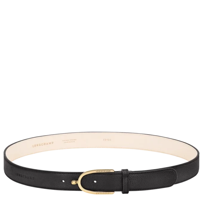 Negro – Cinturón de piel para mujer