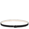 Negro – Cinturón de piel para mujer