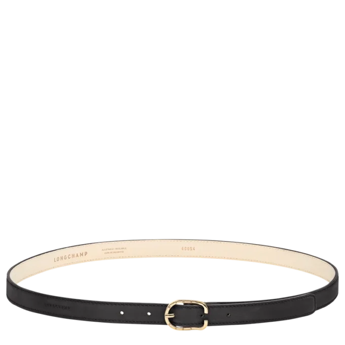 Negro – Cinturón de piel para mujer