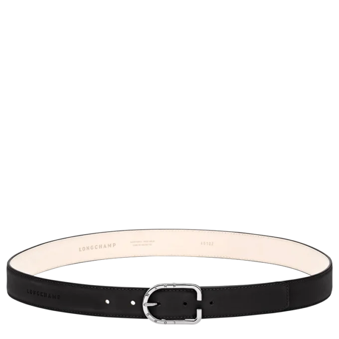 Negro – Cinturón de piel para mujer