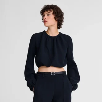Negro – Cinturón de piel para mujer