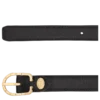 Negro – Cinturón de piel para mujer
