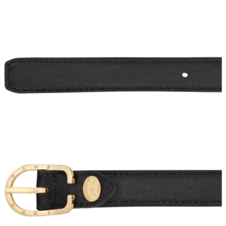 Negro – Cinturón de piel para mujer