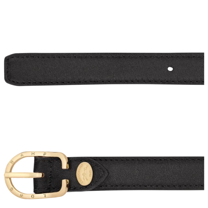 Negro – Cinturón de piel para mujer
