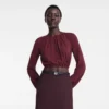 Negro – Cinturón de piel para mujer