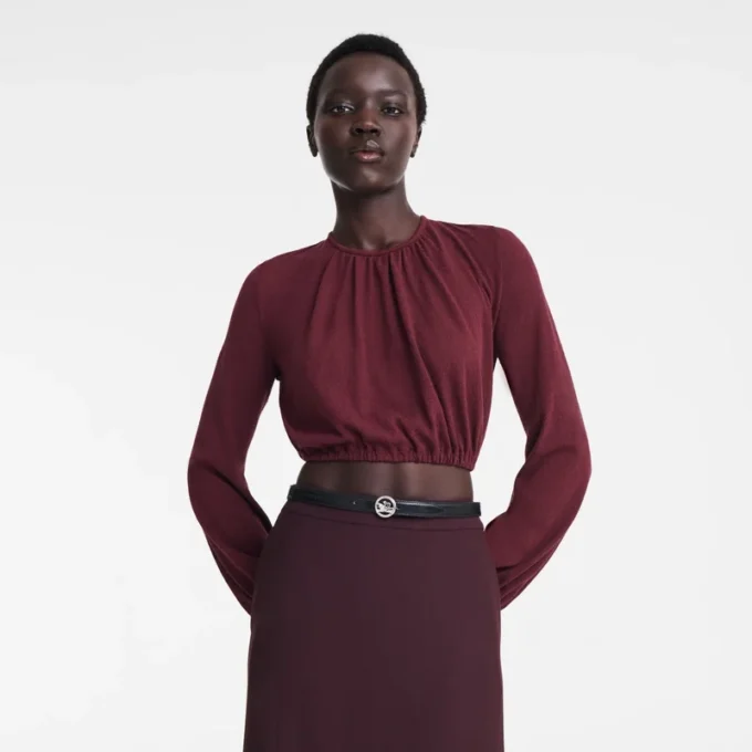 Negro – Cinturón de piel para mujer