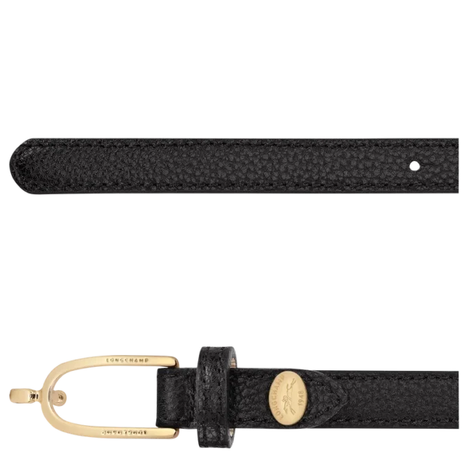 Negro – Cinturón de piel para mujer