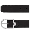 Negro – Cinturón de piel para mujer