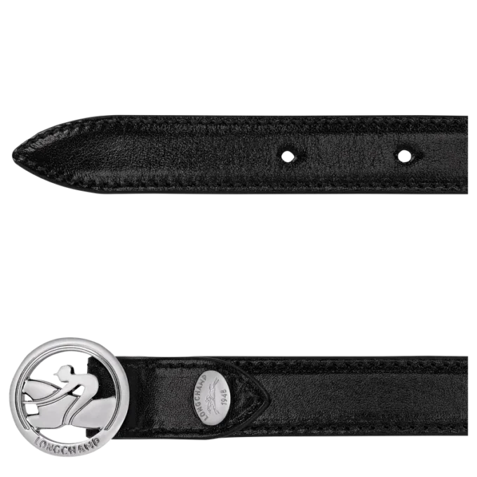 Negro – Cinturón de piel para mujer