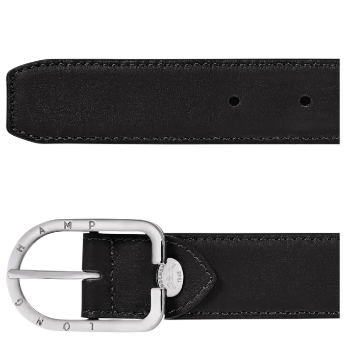 Negro – Cinturón de piel para mujer