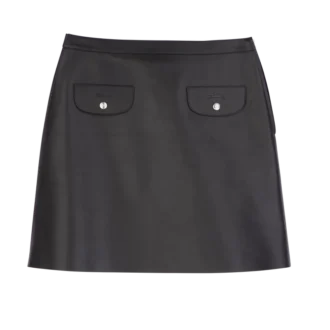 Negro – Falda de cuero