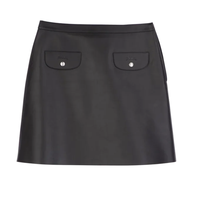 Negro – Falda de cuero