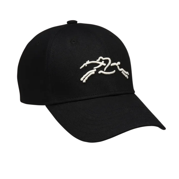 Negro – Gorra de algodón orgánico liso