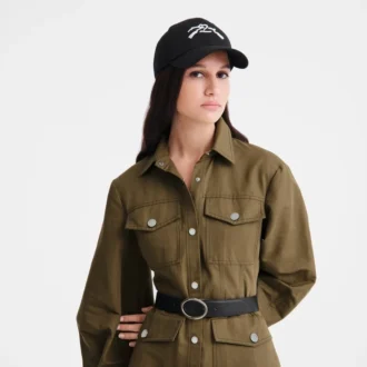 Negro – Gorra de algodón orgánico liso