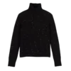Negro – Jersey de cuello alto de punto