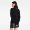 Negro – Jersey de cuello alto de punto