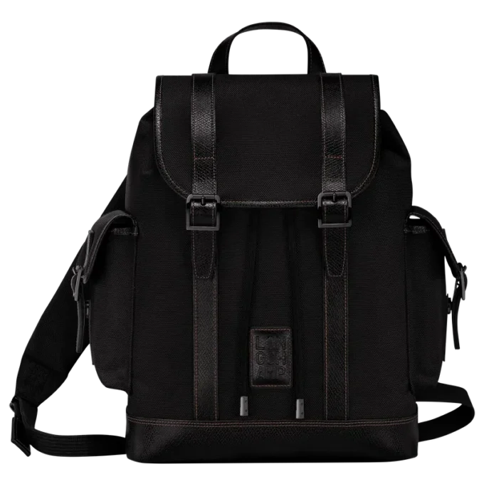 Negro – Mochila Boxford de lona reciclada