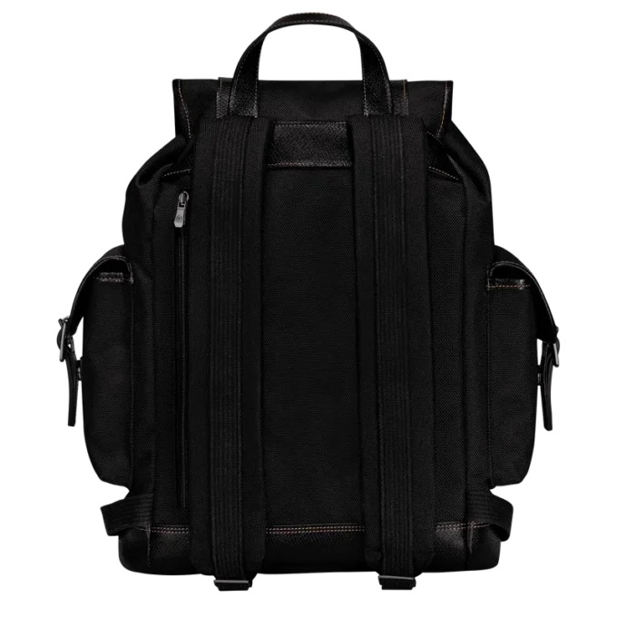 Negro – Mochila Boxford de lona reciclada