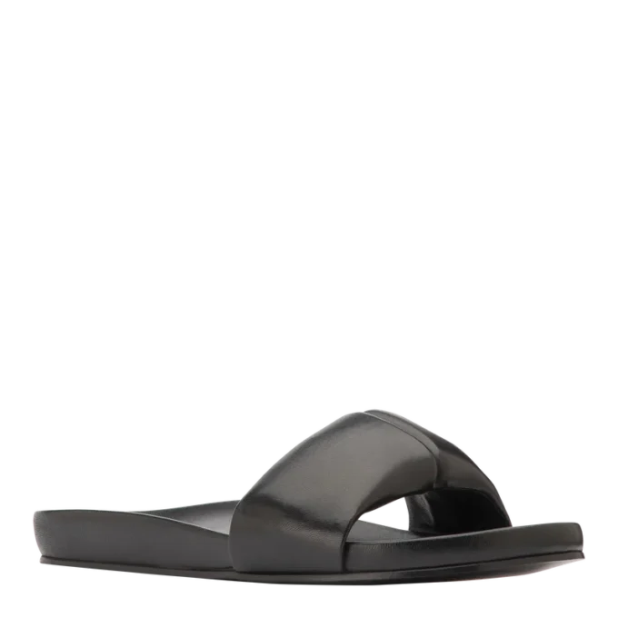 Negro – Mules Roseau de cuero
