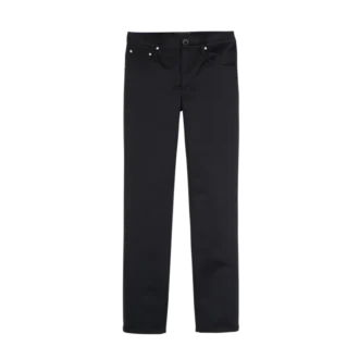 Negro – Pantalones de satén técnico