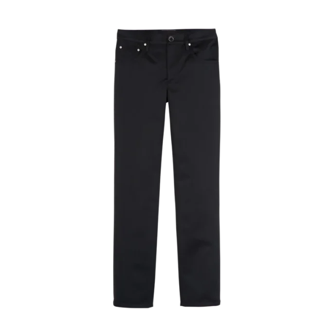Negro – Pantalones de satén técnico